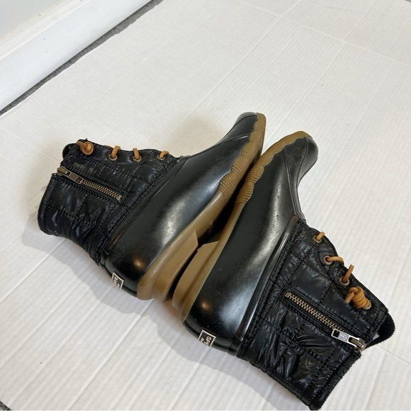 Sperry Saltwater Quilted Duck Boots Size 8 Black Snow Boots - Picture 11 of 11